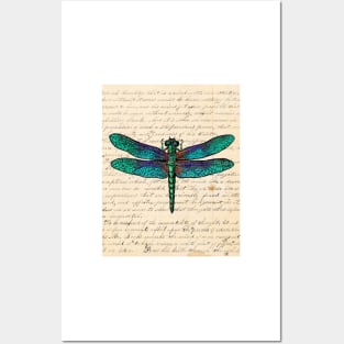 Vintage Dragonfly Posters and Art